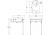 Burlington Мраморная столешница с хромированным подстольем 1G1 T49 w 65cm x d 57.5cm