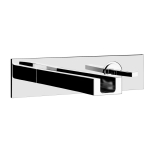 Gessi Rettangolo Cascata 30994 185 mm