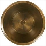 Linkasink Bronze Round Flat Bottom Smooth BR007  43,2х43,2 см