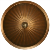 Linkasink Bronze Small Round Fluted BR002  35х35 см 