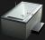 Eago WHIRLPOOL BATHTUB (RIGHT SIDE) 1890x1120x700mm