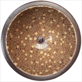 Linkasink Small Round Mosaic V007A  34,3х34,3 см